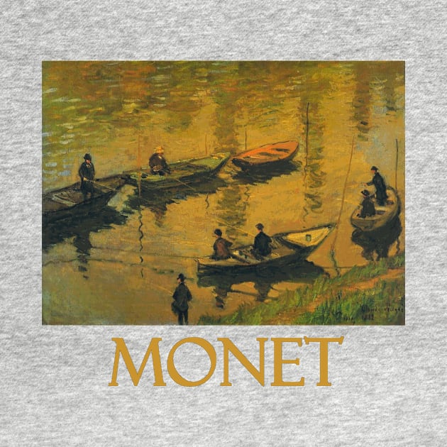 Anglers on the Seine at Poissy (1882) by Claude Monet by Naves